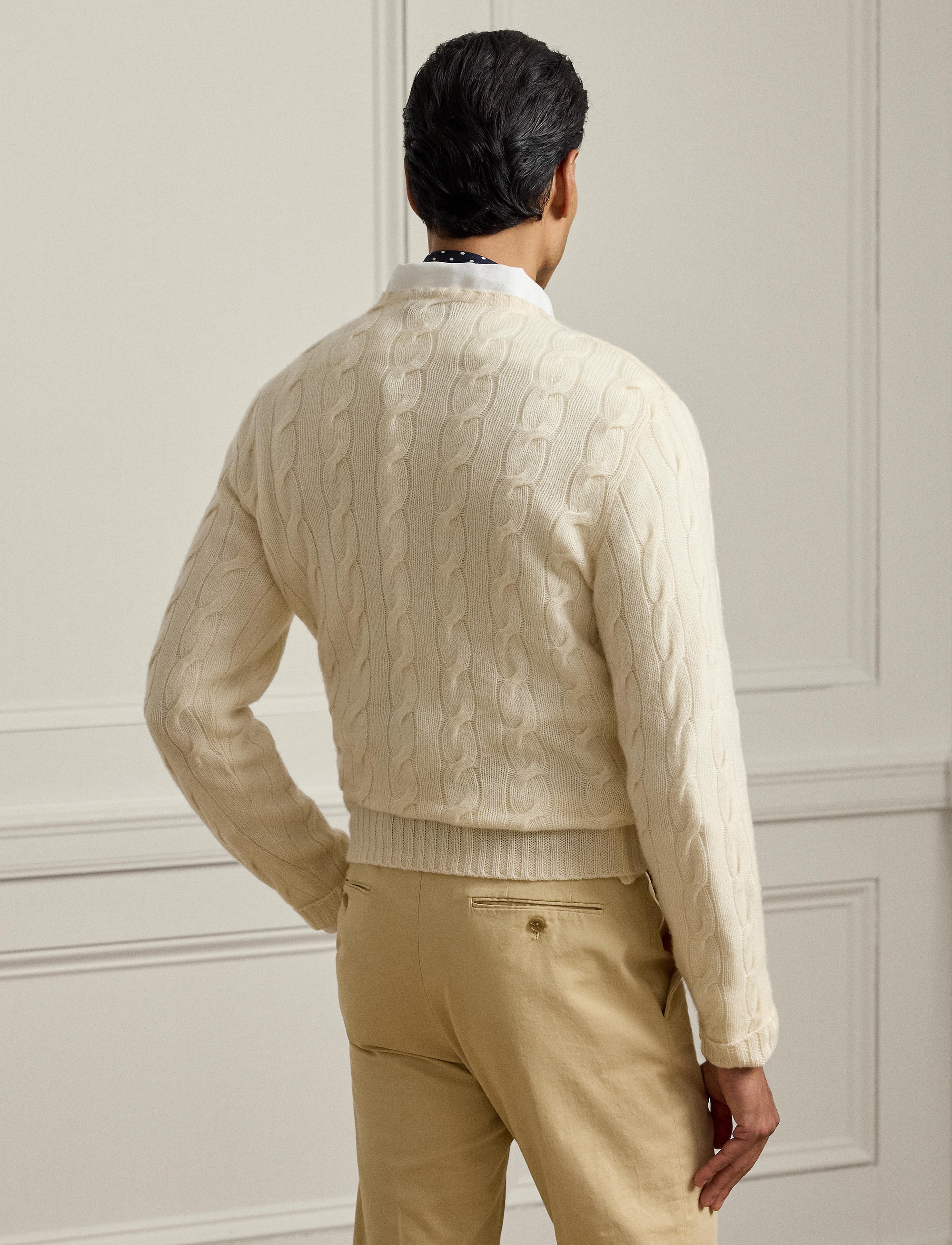 Pull en cachemire torsadé - Classic Cream