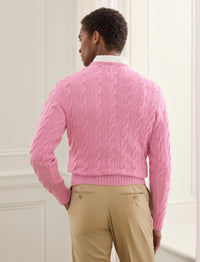 Pull en cachemire torsadé - Classic Pale Pink