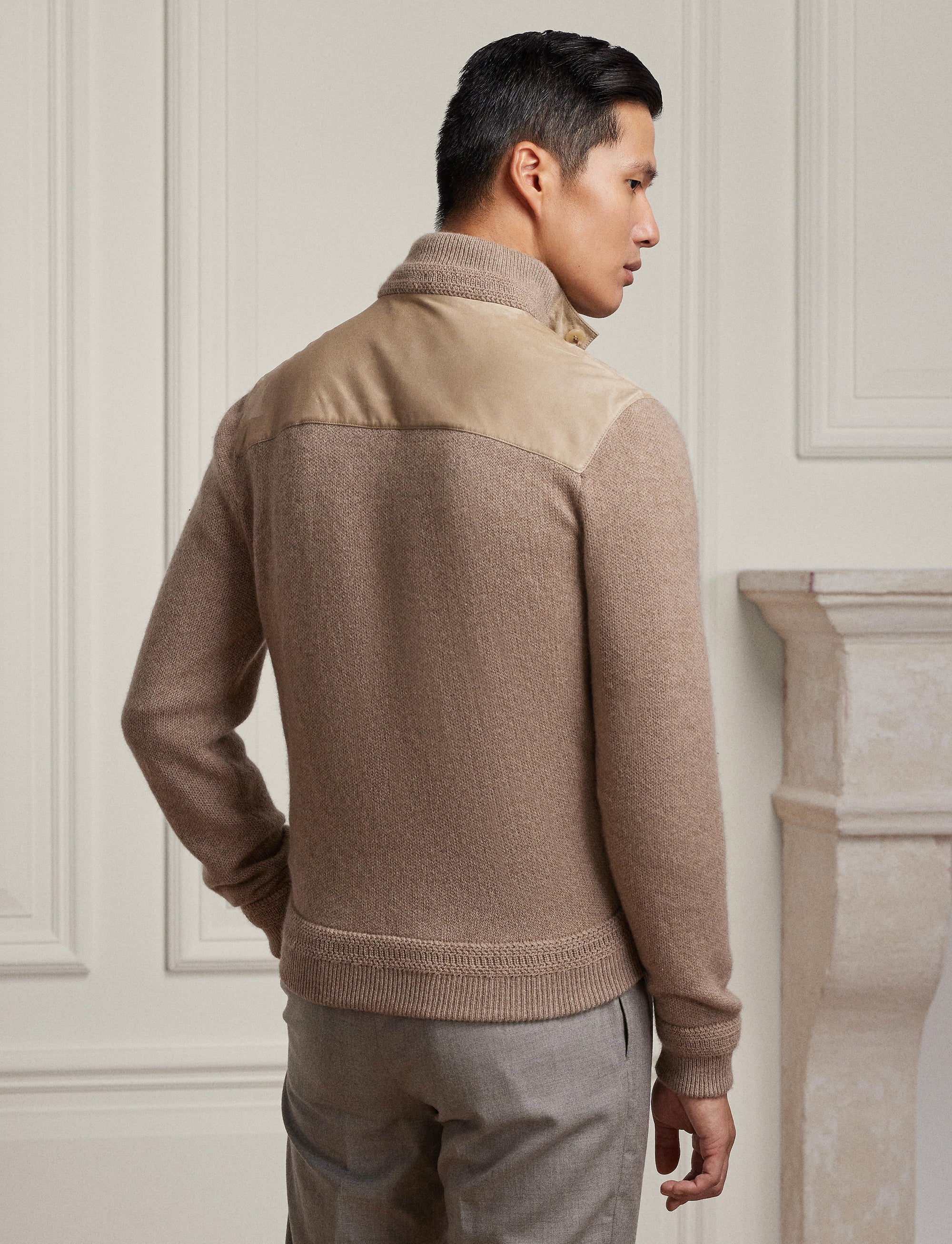 Veste en cachemire et daim - Truffle Melange W & Truffle Sde