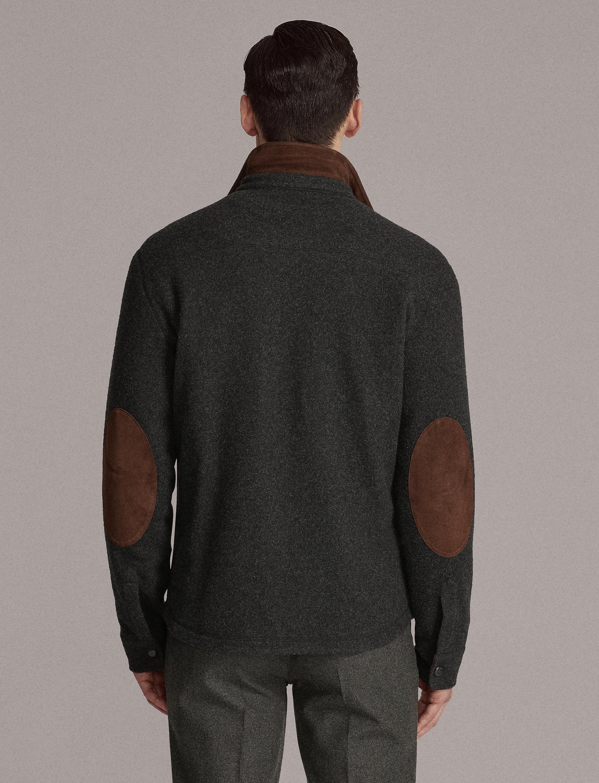 Surchemise en laine - Dark Grey Melange
