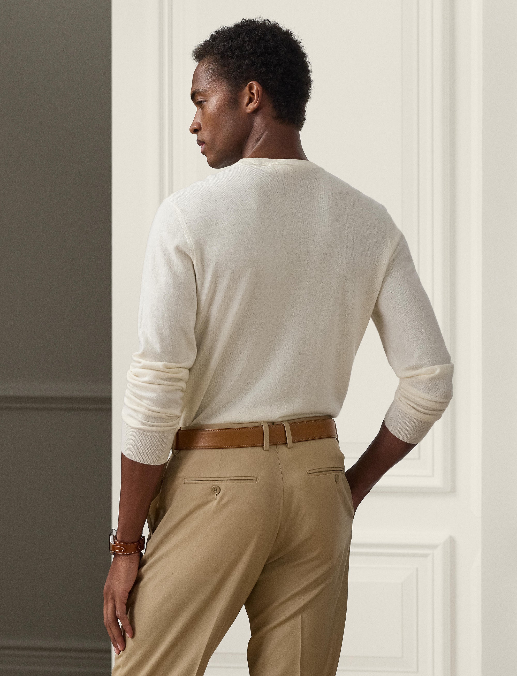 Pull col rond en cachemire - Classic Cream