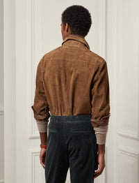 Surchemise résistante à l'eau en daim - Chestnut Brown