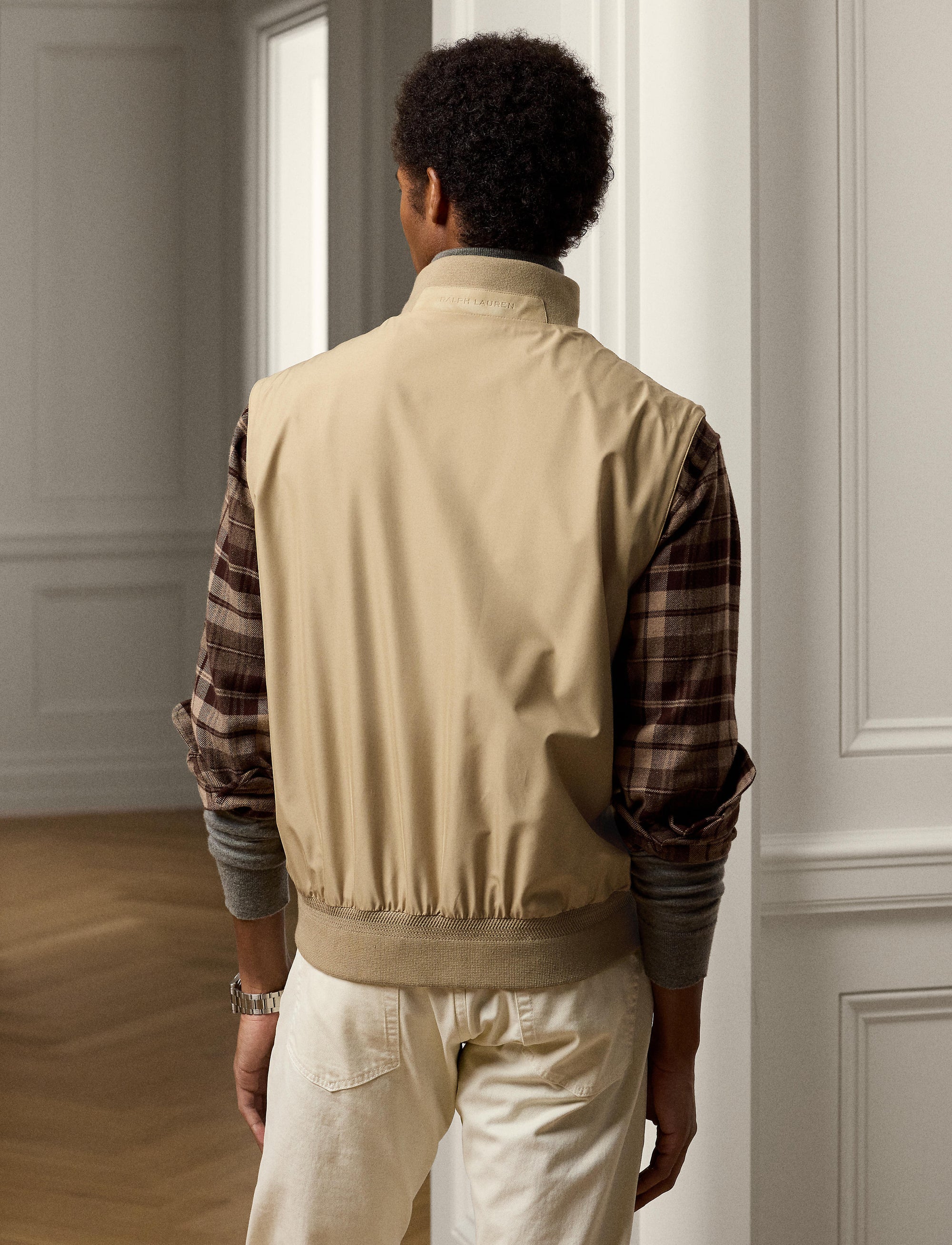 Gilet performance Walker en soie - Classic Tan