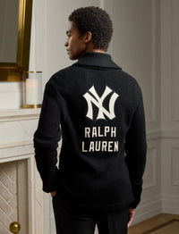 Cardigan Ralph Lauren Yankees en cachemire - Classic Black W & Cream