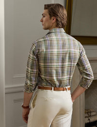 Chemise en sergé écossais - Multicolore