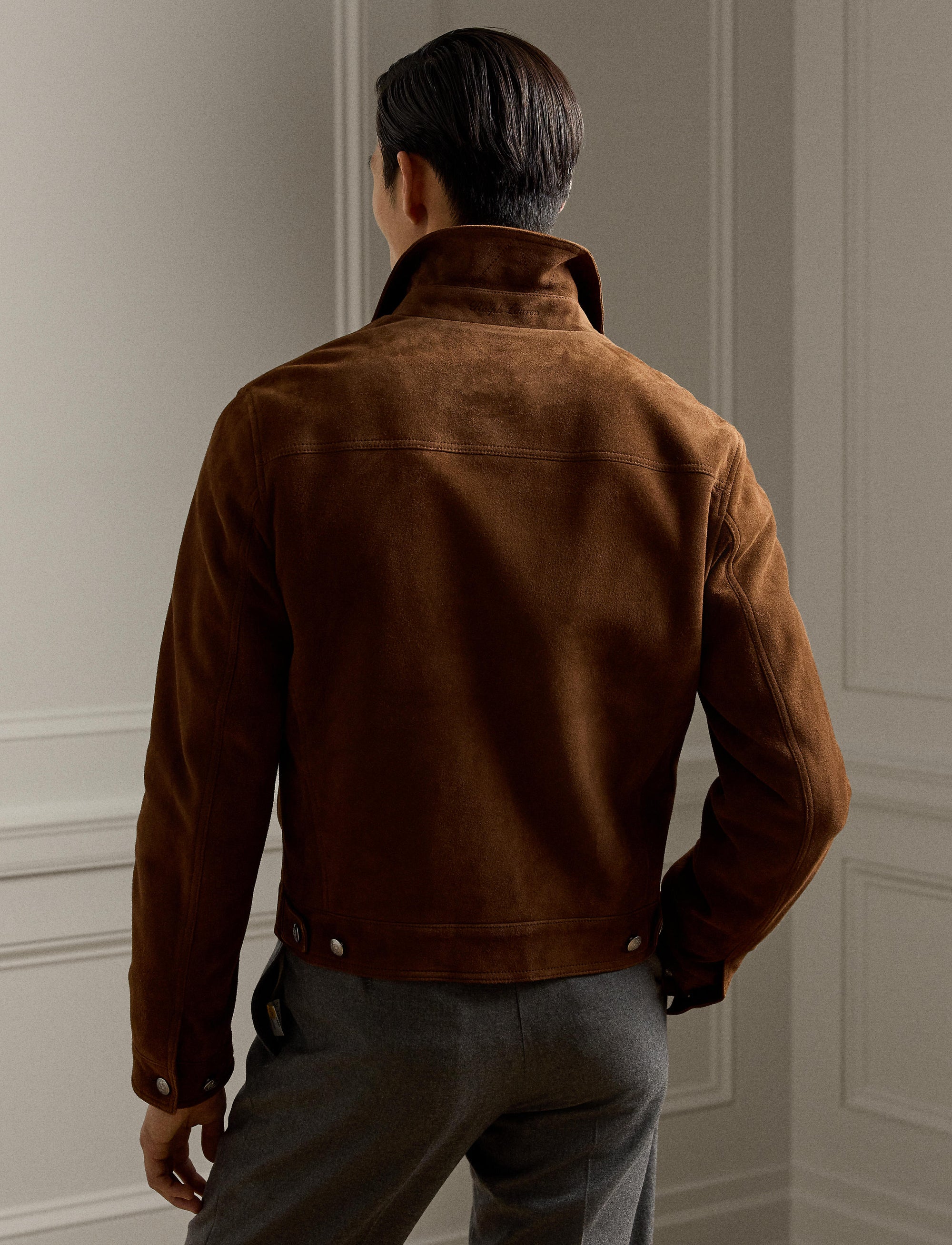 Veste Weaver en daim - Chestnut Brown