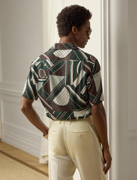 Chemise safari à motif tennistique - Multicolore