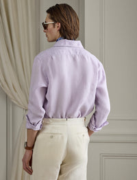 Chemise en lin natté - Lilac Breeze