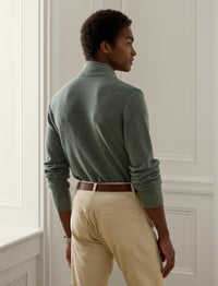 Pull demi-zippé œil-de-perdrix en cachemire - Lovett & Multicolore