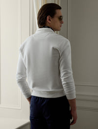 Polo avec écusson brodé en molleton - Classic White