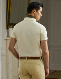 Polo Polo Bear Custom Slim en piqué - Classic Cream