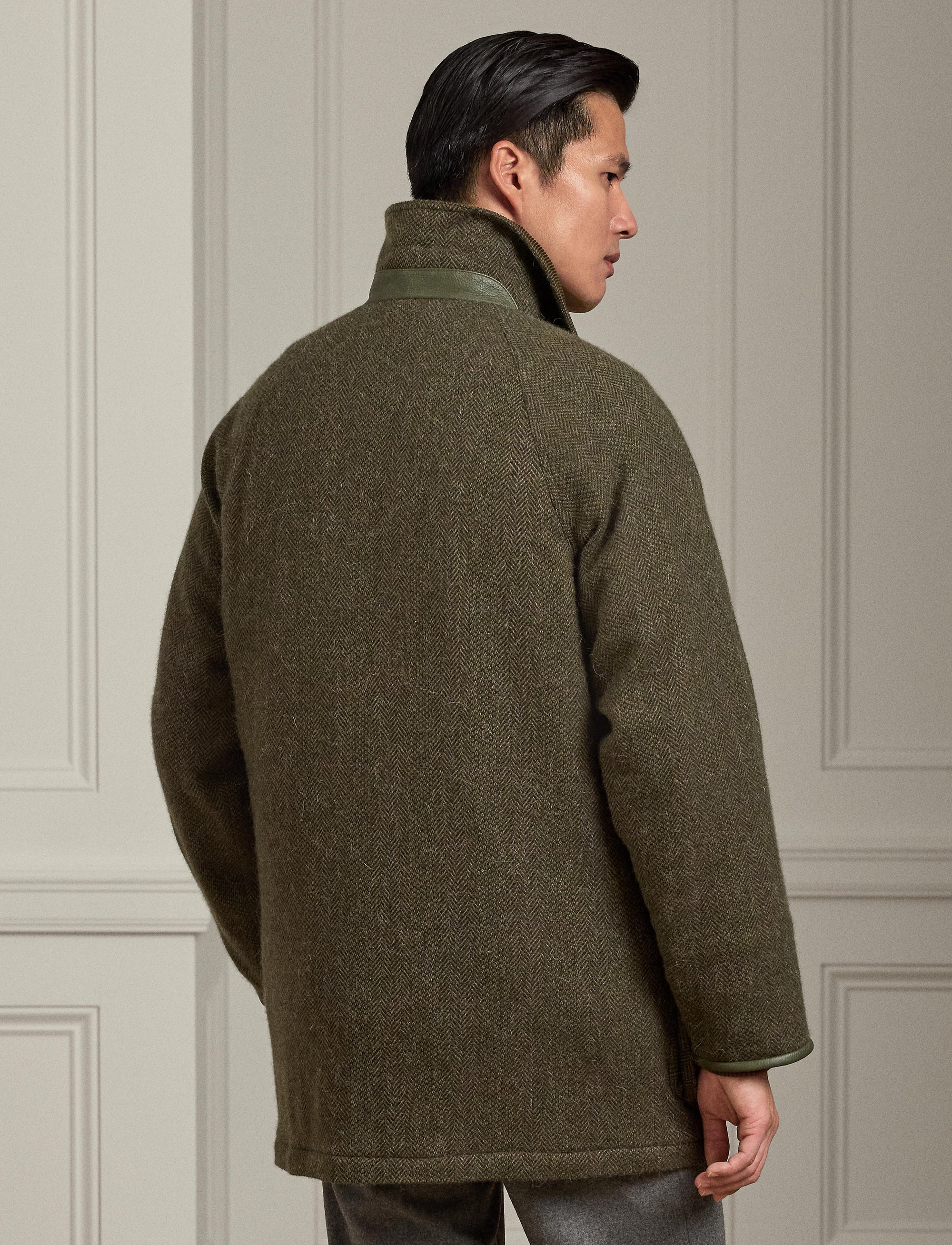 1pcs / NEW // OLIVE/LODEN MULTI PURPLE DECO COAT NO SUBCLASS WALLACE JKT