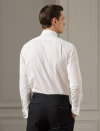 Chemise de smoking en popeline - White