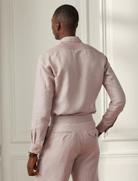 Linen and silk shirt - Dusty Pink