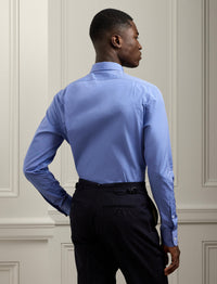 Dress shirt with classic collar - Deep Blue