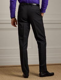 Gregory trousers in wool twill - Charcoal