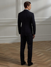 Smoking Gregory revers crantés en laine - Navy