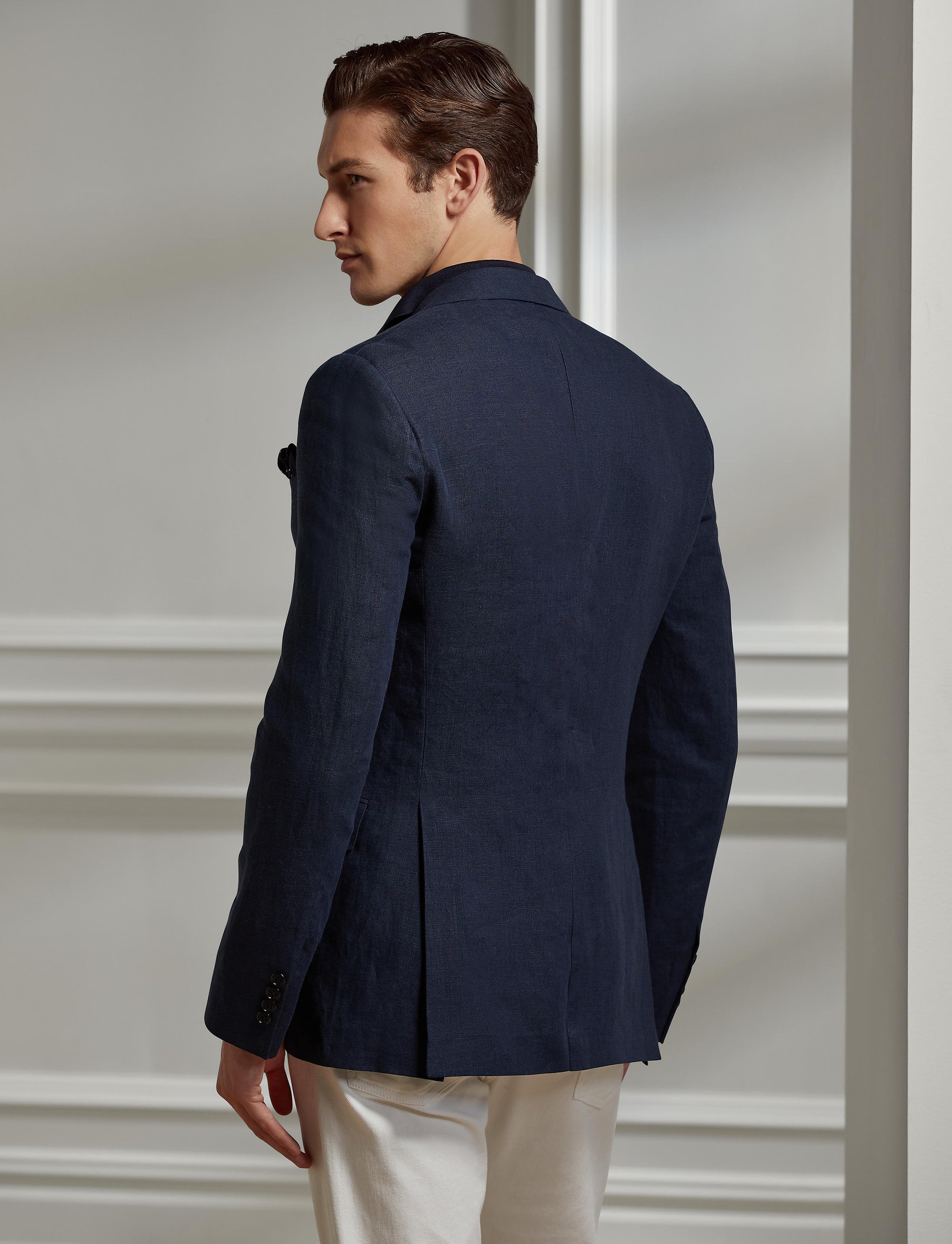 Blazer Gregory en lin - Dark Navy