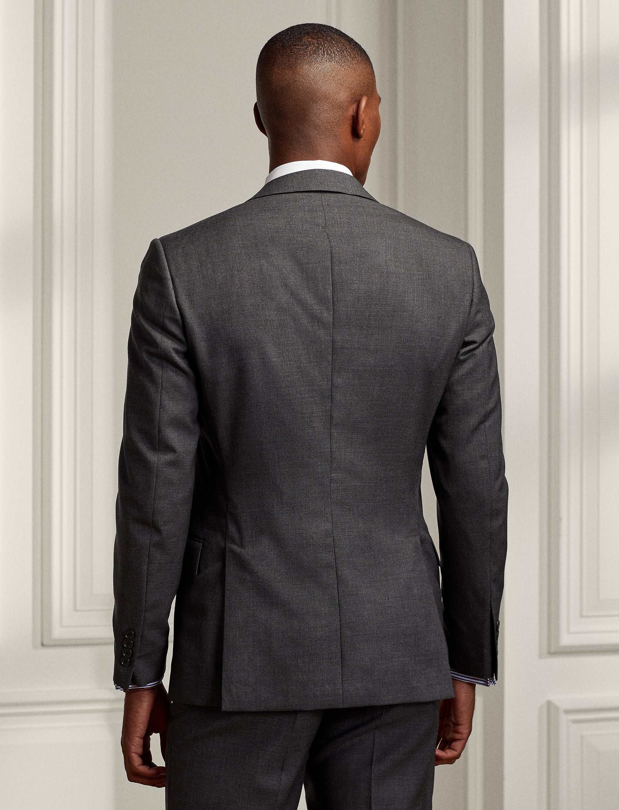 Gregory suit in wool twill - Charcoal