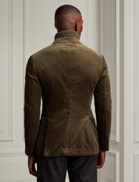 Veste de costume Hadley en velours - Dusty Sage