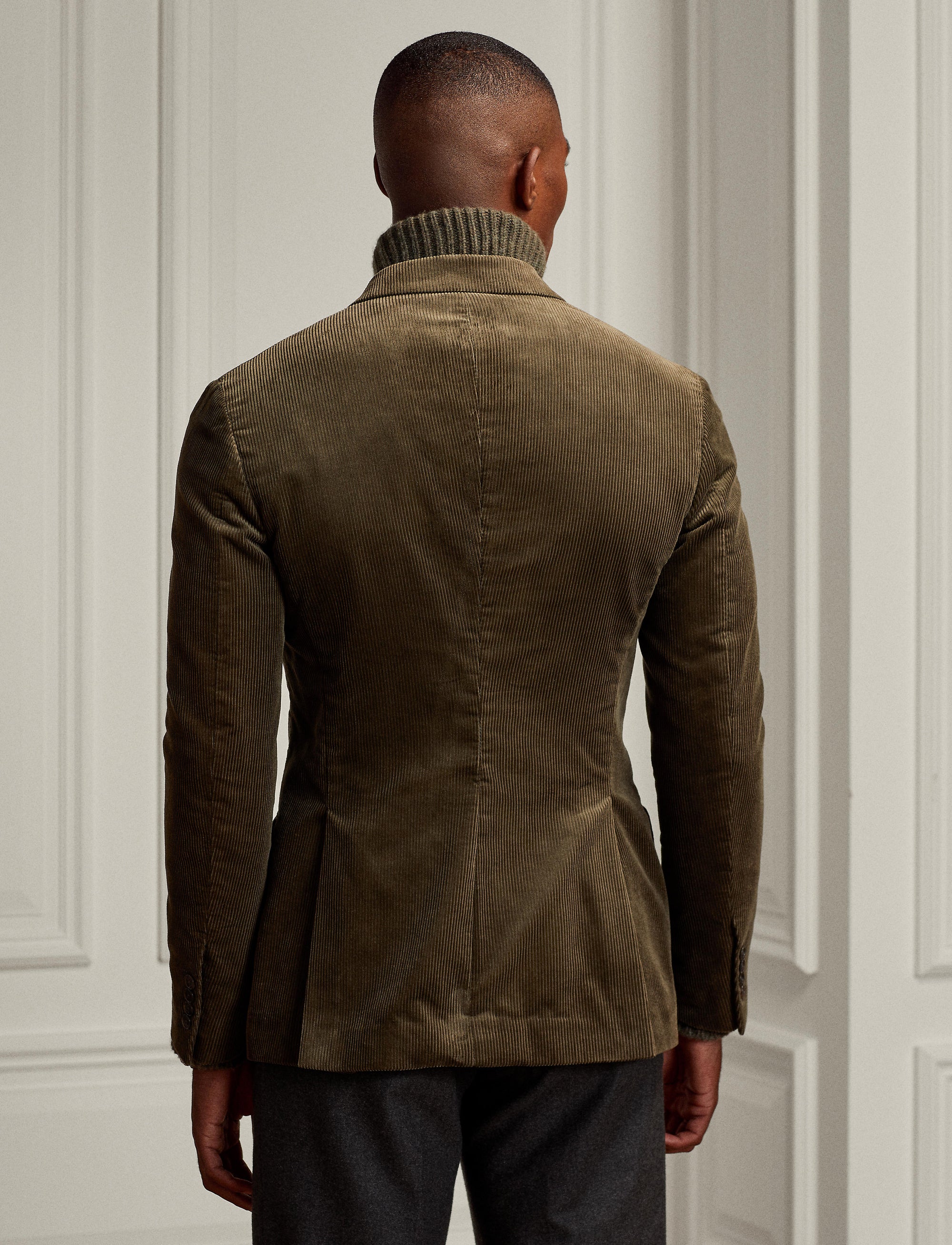 Veste de costume Hadley en velours - Dusty Sage