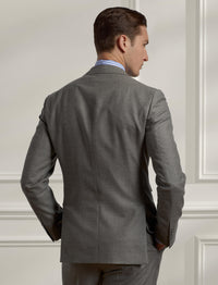 Costume Kent en flanelle de laine - Pearl Grey Melange