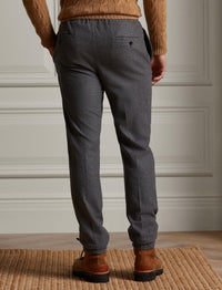 Wool flannel trousers - Medium Grey