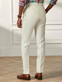Pantalon Gregory en lin et soie mélangé - Classic Cream