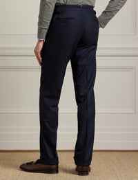 Pantalon Gregory en flanelle de laine - Navy