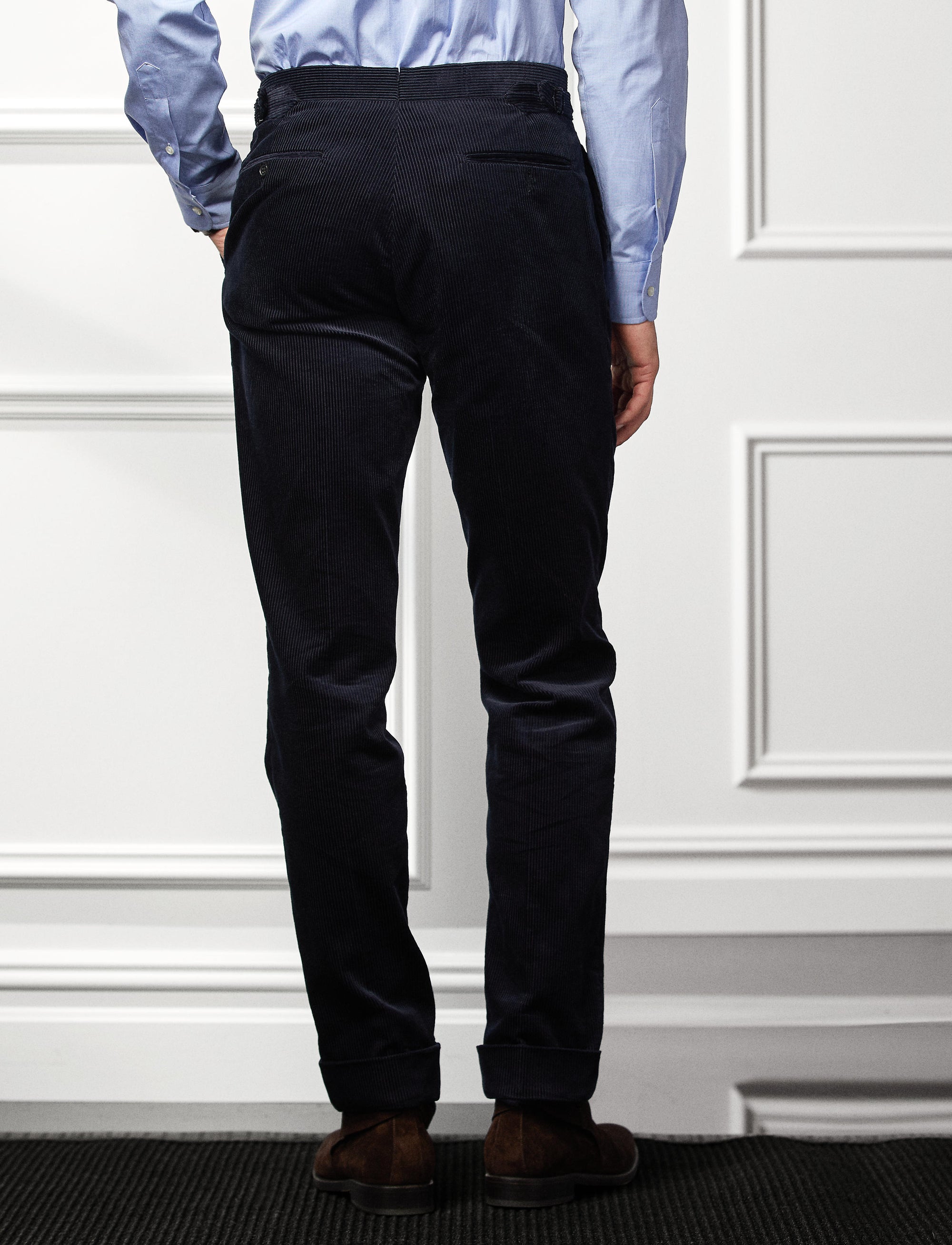 Pantalon Gregory en velours côtelé - Classic Chairman Navy