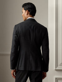 Costume Kent prince-de-galles en laine - Charcoal & Dark Grey