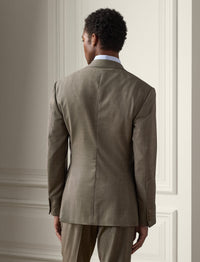 Costume peau de requin Kent en laine - Mocha