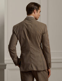 Kent Prince of Wales wool suit - Camel & Brown