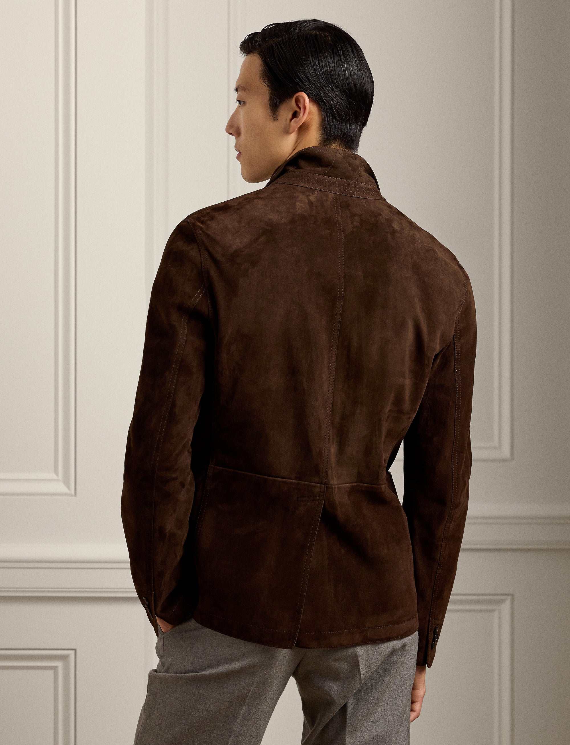 Blazer en daim - Brown
