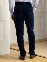 Gregory velvet trousers - Pageant Blue