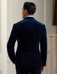 Veste Kent en velours  - Pageant Blue