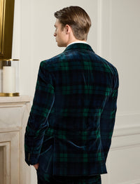 Veste Kent écossaise en velours - Blackwatch