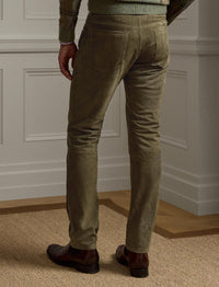 Pantalon cinq poches en daim - Thicket Moss
