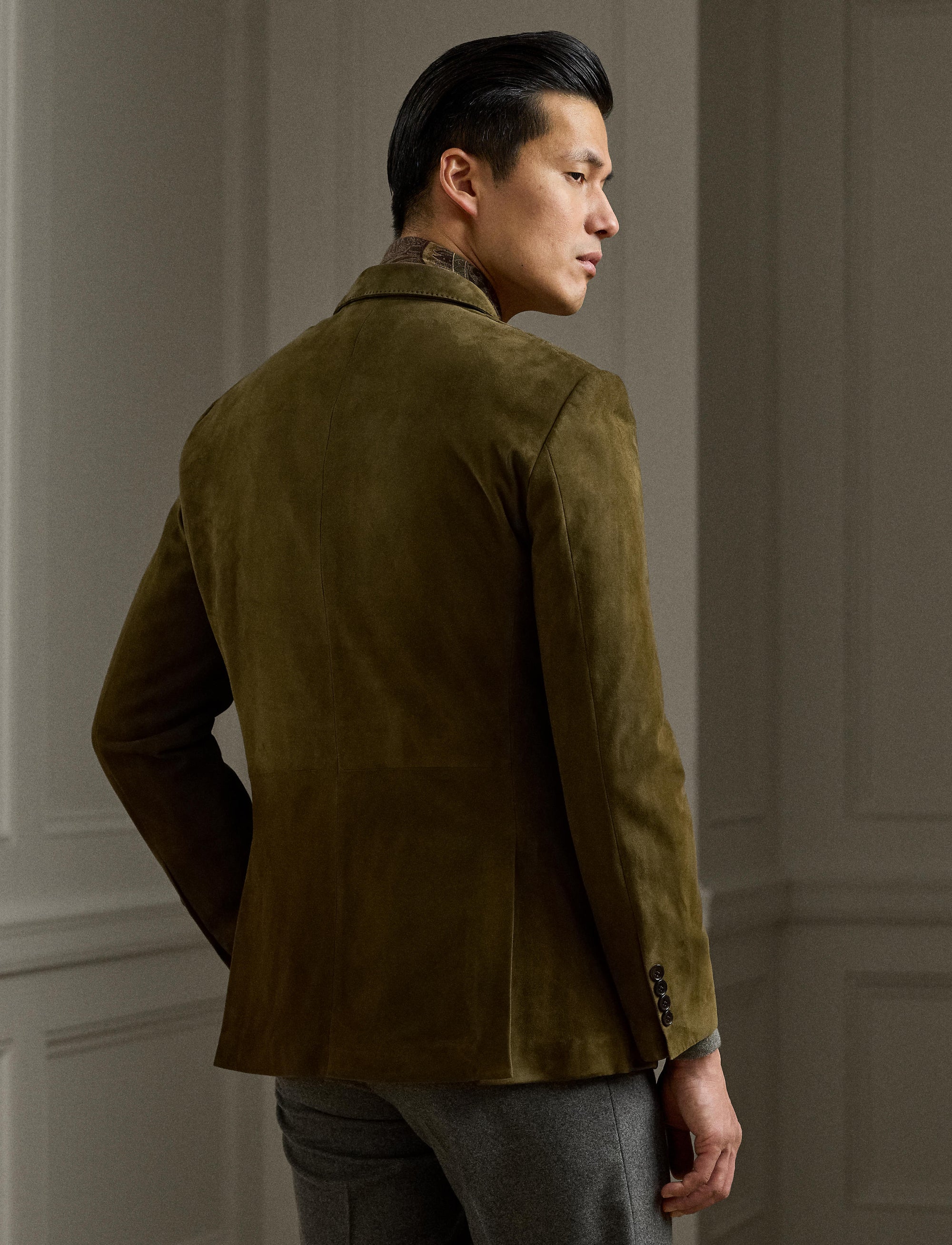 Blazer Kent en daim - Thicket Moss
