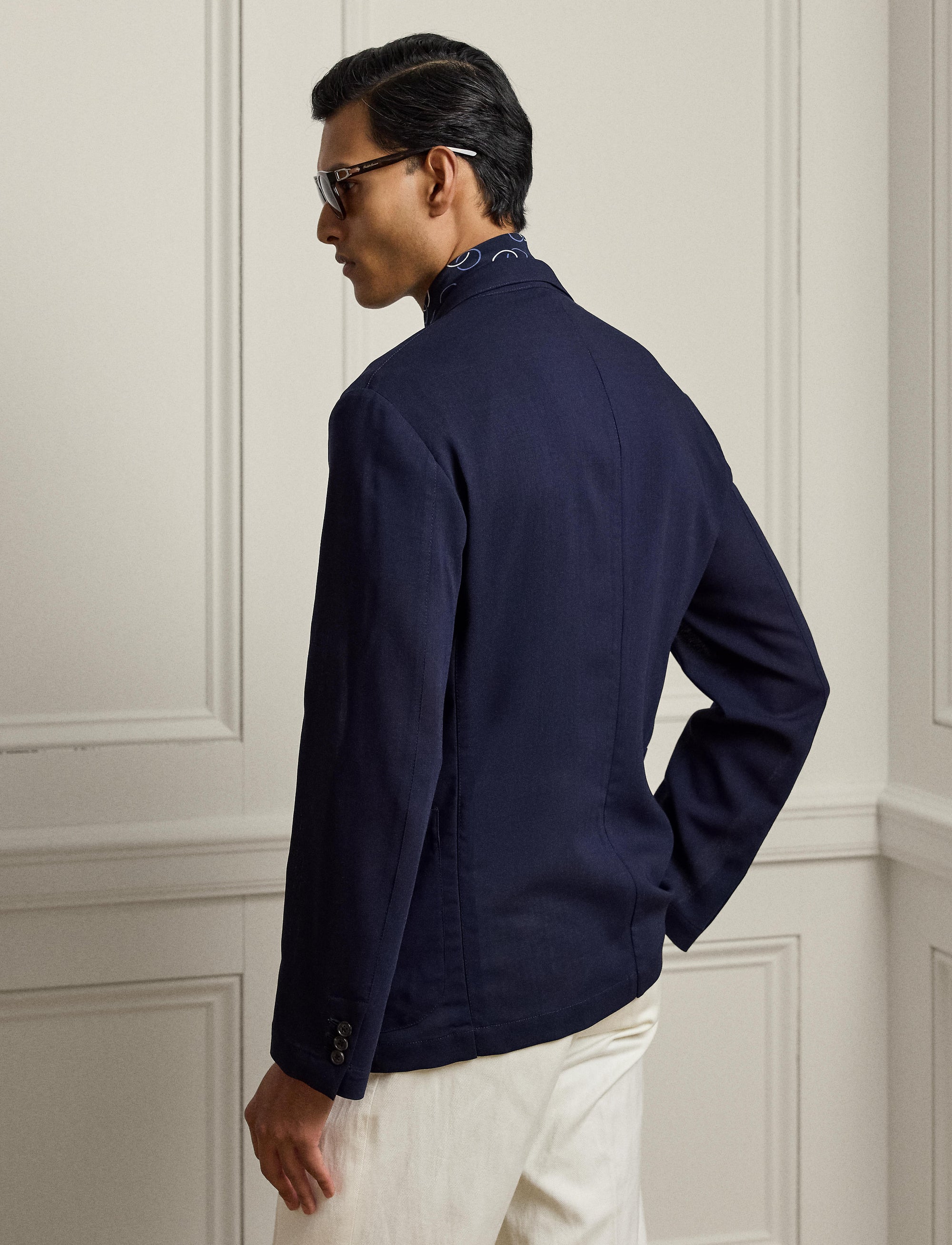 Blazer en gaze de laine - Classic Chairman Navy