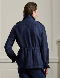 Linen jacket - Navy