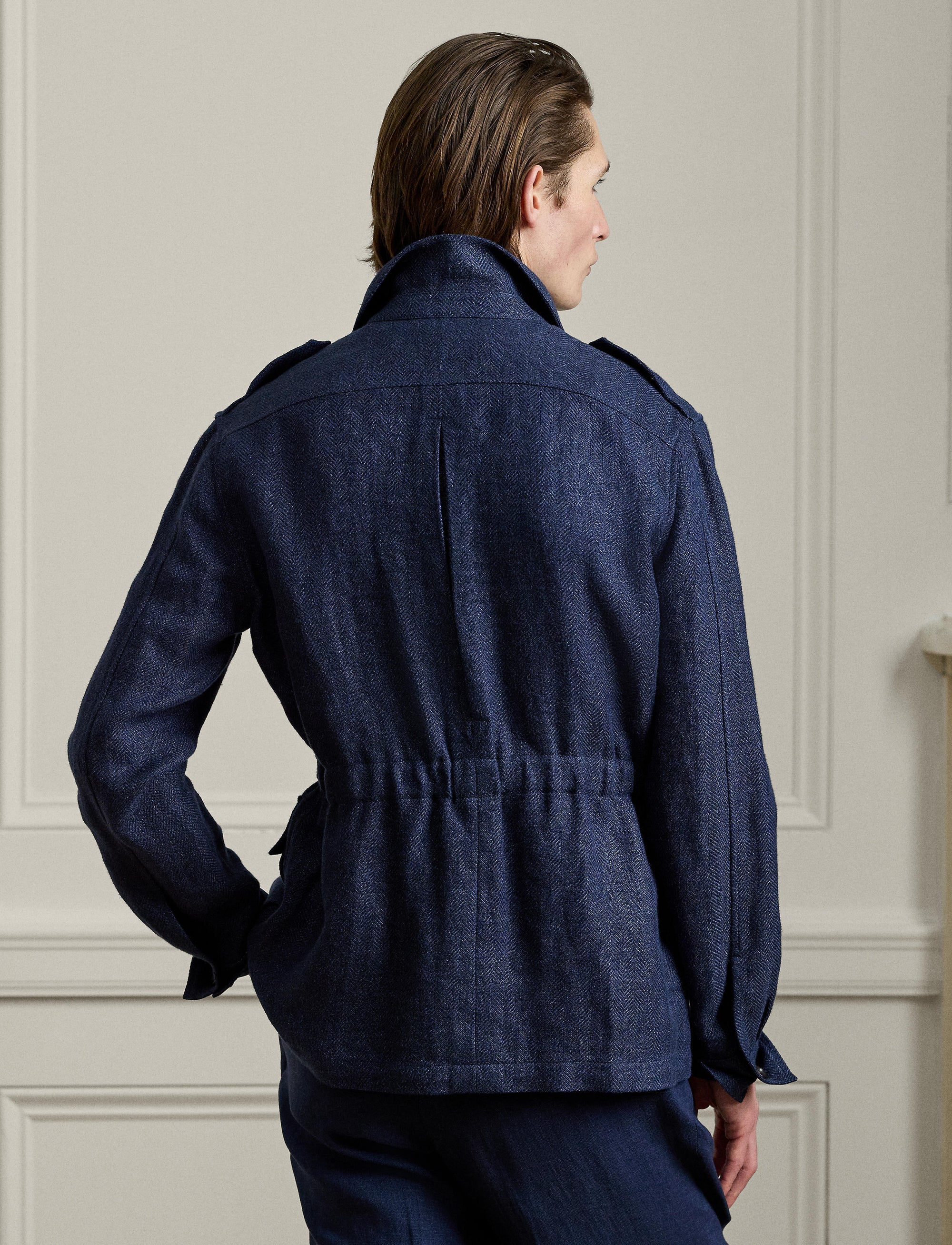 Linen jacket - Navy