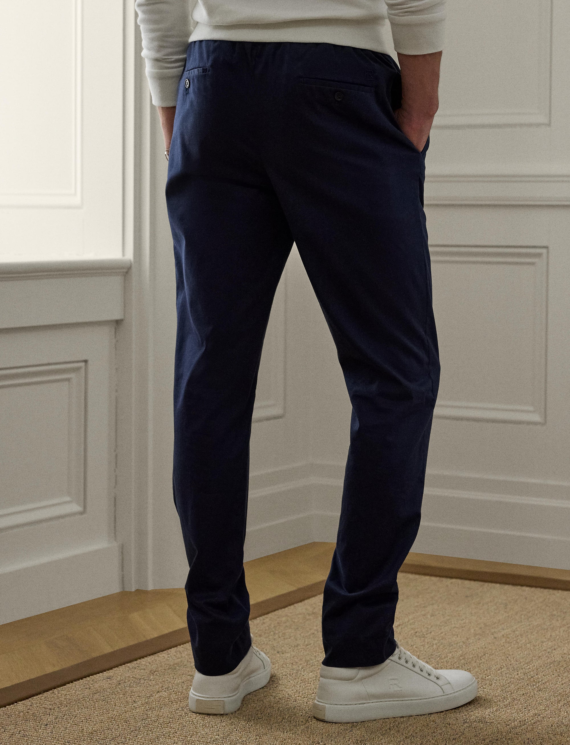 Pantalon en satin stretch - Classic Chairman Navy