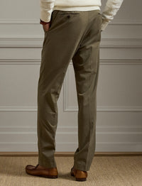 Pantalon chino stretch slim fait main - Thicket Moss