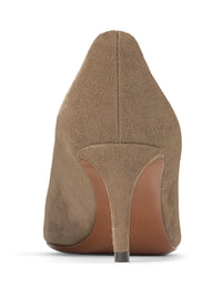 Escarpins Dinah 60 en cuir velours - Taupe