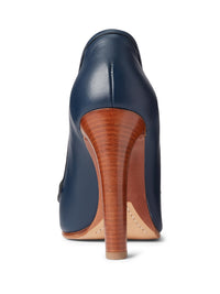 Escarpins Ceferina 100 en cuir - Marine Navy & Medium Blue