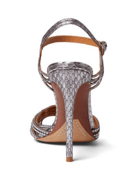 Sandales Maricella 100 métallisées en cuir - Antique Silver