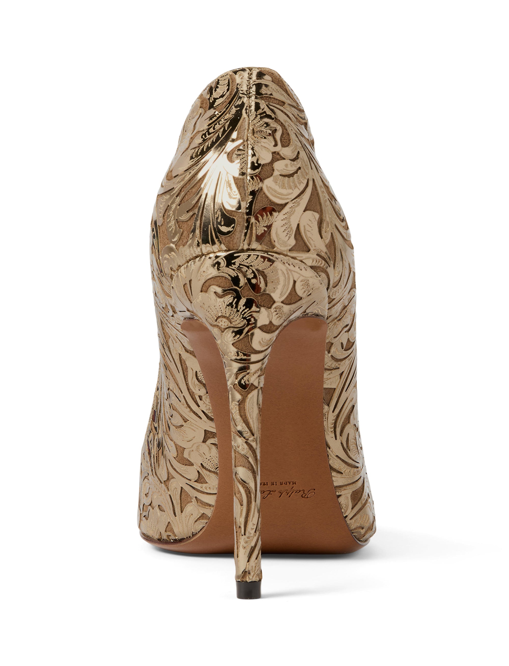 Escarpins Celia en chèvre repoussée - Bronze & Dark Truffle