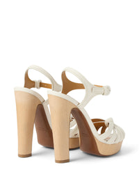 Sandales Kieran 125 en cuir - Lux Cream & Natural