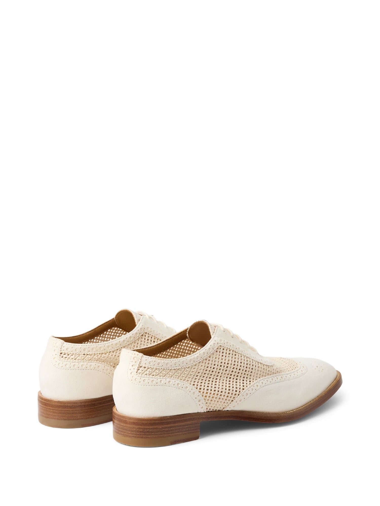 Oxford Layton piqué 20 in suede - Lux Cream